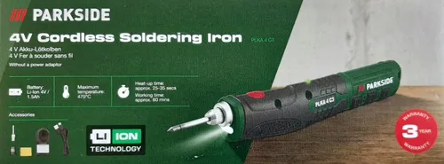 PARKSIDE® 4 V Akku-Lötkolben »PLKA 4 C3«, mit Lötstation