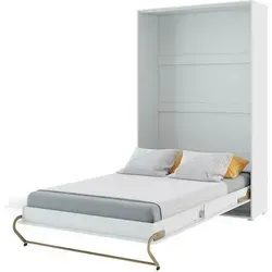 Wandbett Schrankbett CONCEPT PRO CP-03 Vertikal 90x200 WEIß HOCHGLANZ Wandklappbett, Schrankklappbett, Schrank mit integriertem Klappbett, Funktio... - Weiß