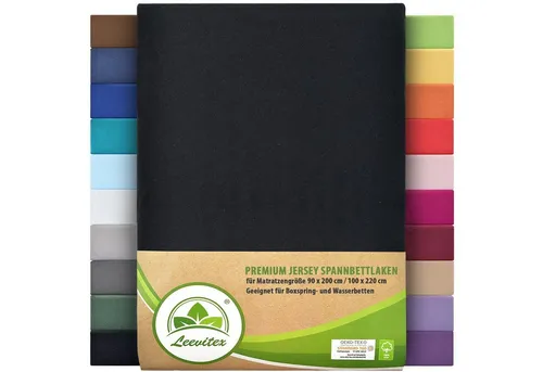 Bettlaken Schwarz von Leevitex