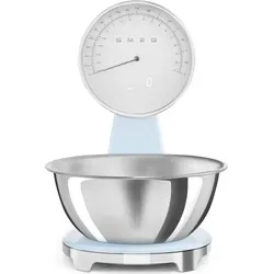 Smeg KSF01PBWW Küchenwaage Blau 5 kg - Küchenwaage in modernem Design mit digitaler Anzeige, ideal für präzises Wiegen bis 5 kg. Perfekt für trendbewusste Köche!