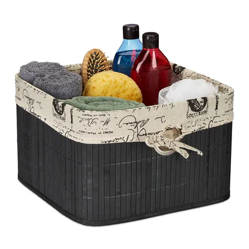 Aufbewahrungskorb Bambuskorb Deko-Körbchen Badezimmerkörbchen 3 kg 0,5 kg