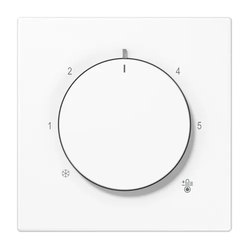 Jung LS1749BFWW Abdeckung für Thermostat, Thermoplast, Serie LS, alpinweiß