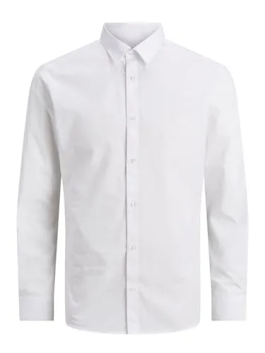 Produktbild Jack & Jones Langarmhemd JJJOE SHIRT LS PLAIN in Weiß