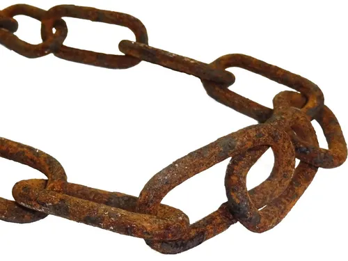 vitaliano Rundstahlkette 2 m rostige Kette in braun von vitaliano