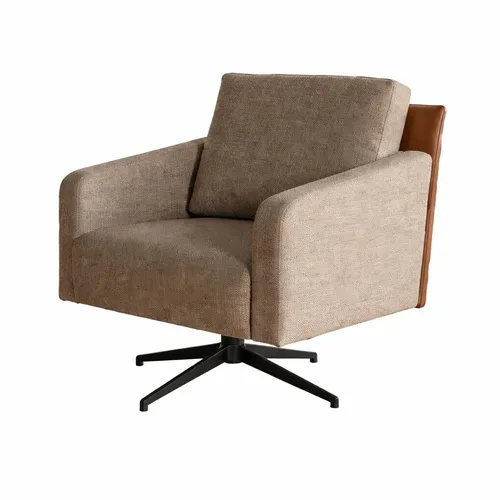 Stilvoller Beiger Armlehnensessel Relaxsessel - Moderner Sessel in Beige, ideal für Erwachsene und Jugendliche. Mit einer bequemen Sitzhöhe von 44 cm und einem eleganten Design ist er perfekt für jeden Raum. Füllmaterial aus Polyester sorgt für hohen Sitzkomfort.