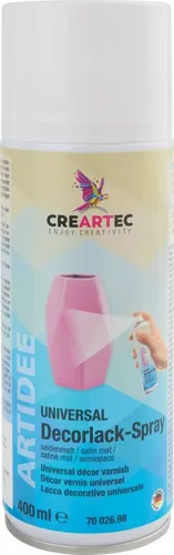 CREARTEC Bastelkleber Klarlack-Spray Universal-Decorlack-Spray, 400 ml