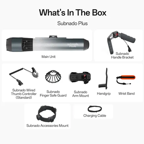 Waydoo Subnado Plus 800W Unterwasser Sea Scooter Standard Set 1,7m/s 60m Tief...