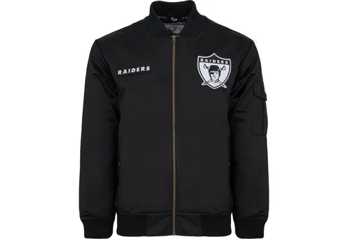 Mitchell & Ness Herren Jacke Las Vegas Raiders Satin Bomber XXL - Schwarz - Stylische Mitchell & Ness Herren Jacke Las Vegas Raiders Satin Bomber in XXL. Hochwertige Stickereien und praktische Taschen sorgen für Komfort und ein modisches Statement für jeden Fan.