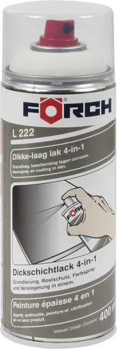 FÖRCH L222 Dickschichtlack 4in1 RAL 9010 WEISS 400ml Grundierung Rostschutz Versiegelung