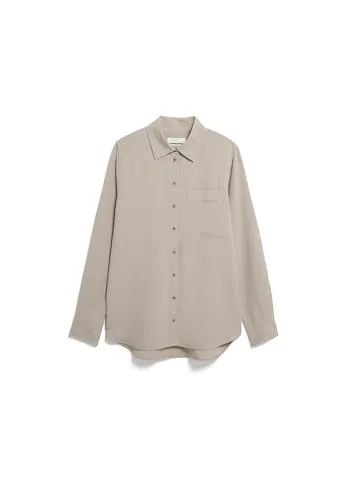Armedangels Blusentop Beige S (36/38) - Stylisches Blusentop aus 74 % Viskose und 26 % Leinen, ideal für warme Tage. Pflegeleicht und bequem, perfekt für jeden Anlass.