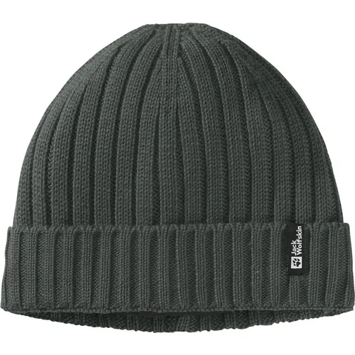 Jack Wolfskin Unisex Rib Knit Beanie-Mütze in grün von Jack Wolfskin