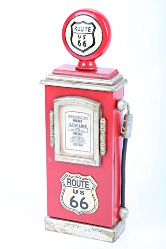 point home Design-Schlüsselschrank Zapfsäule, Retro, rot, 48cm