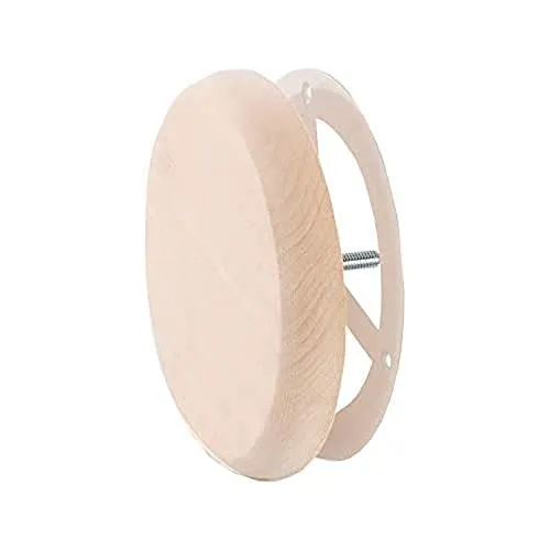 eliga Lüftungsventil mit Holzabdeckung natur - Lüftungsventil mit eleganter Holzabdeckung, ideal für Sauna-Geschenksets und sorgt für optimale Luftzirkulation.