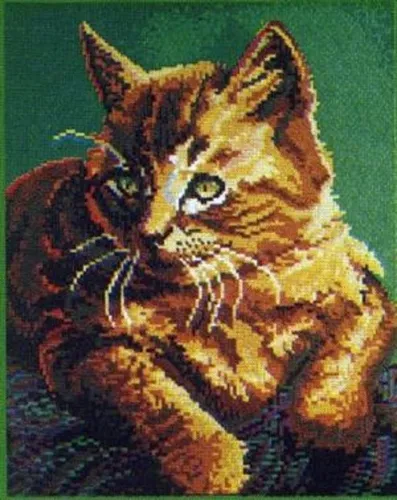 Stick it Steckpuzzle Katze liegend, 9500 Puzzleteile, Bildgröße: 66 x 53 cm