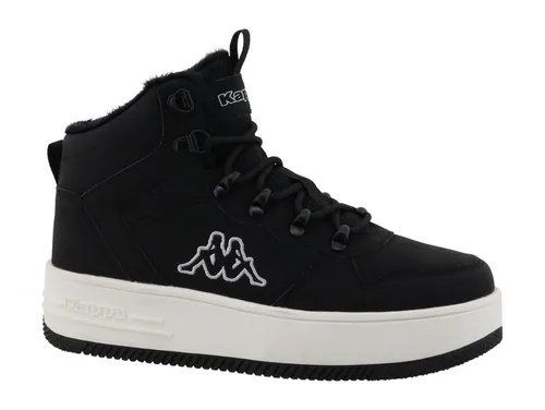 KAPPA Birga Sneakerboots für Damen, Gr. 40, schwarz - Sportliche und gefütterte Winterschuhe mit Schnürung für optimalen Halt, ideal für kalte Tage und vielseitige Outfits.