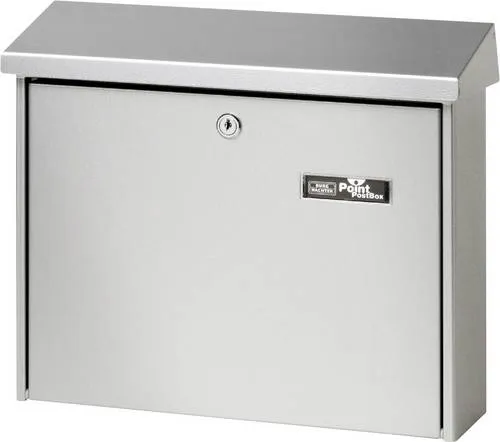 Burg Wächter Briefkasten Journal 5867 Si - Wetterfester Stahlbriefkasten mit Namensschild - WANDBRIEFKASTEN: Hochwertiger verzinkter Stahlbriefkasten mit Kippdach, optimaler Wetterschutz und Namensschild für individuelle Beschriftung. Made in Germany, DIN C4 geeignet.