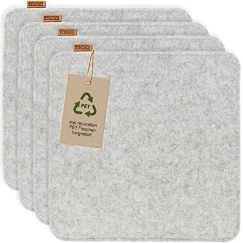 Produktbild MIQIO Sitzkissen Set 4 Stück 35 x 35 cm mit Antirutschnoppen