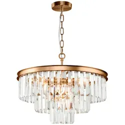 Pendelleuchte Revero Messingfarben - Elegante Beleuchtung für jeden Raum - Lampen mit edlem Messingdesign, ideal für stimmungsvolle Akzente und max. 40 Watt Leistung.