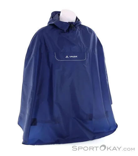 Vaude Val di Pino Poncho Herren - Blau - S - Funktionsjacke für Herren, wasserdicht und atmungsaktiv, ideal für Outdoor-Aktivitäten bei jedem Wetter.