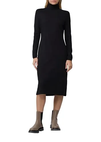 s.Oliver Sommerkleid mit Rollkragen in schwarz von s.Oliver