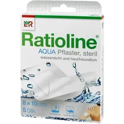 Ratioline Aqua Duschpflaster Plus 8x10 cm Steril 5 St