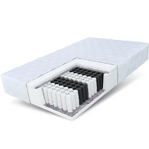 FDM Matratze 140x190 cm Härtegrad H3 - Taschenfederkernmatratze mit 7 Komfortzonen für optimale Körperanpassung und maximalen Schlafkomfort. Hypoallergener, waschbarer Bezug für einfache Pflege und 100 Nächte risikofreier Test.