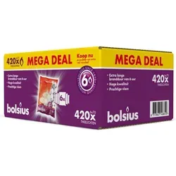 Bolsius 420 Teelichter, im Beutel, weiß von Bolsius