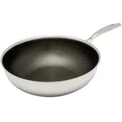 HENSSLERS Wok, Edelstahl 28 cm