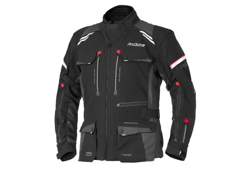 Büse Highland III Herren Motorrad Textiljacke 58 - Schwarz - Hochwertige Motorradjacke mit 10 Taschen, atmungsaktiv und wasserbeständig. Ideal für Frühling bis Herbst, ausgestattet mit herausnehmbaren Protektoren für optimalen Schutz.