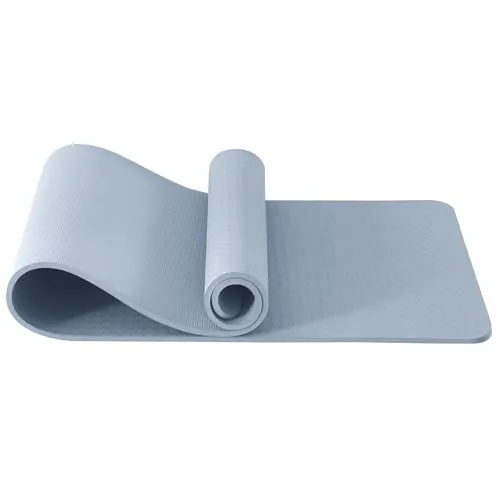 Good Nite Yogamatten Für Frauen Rutschfeste Strukturierte Oberflächen Gymnastikmatte Yoga Matte Dicke 10mm Mit Tragegurt Tpe-Übungsmatte Für Yoga Pilates Gymnastik (183X61cm) (Blau)