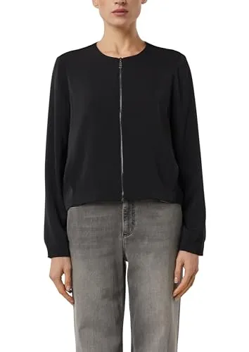 comma Funktionsjacke Blouson mit Eingrifftaschen - Modische Indoor-Jacke im Blouson-Stil mit lässiger Boxy-Passform und praktischen Eingrifftaschen. Ideal für entspannte Casual-Looks und vielseitig kombinierbar. Perfekt für jeden Tag!