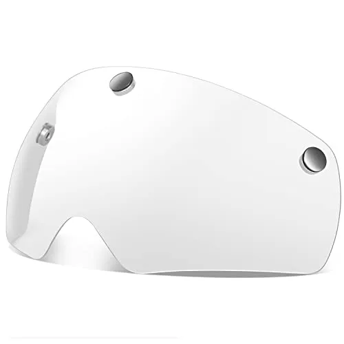 VICTGOAL Magnetische Fahrradhelmbrille Winddicht staubdicht Visier (Durchsichtig)