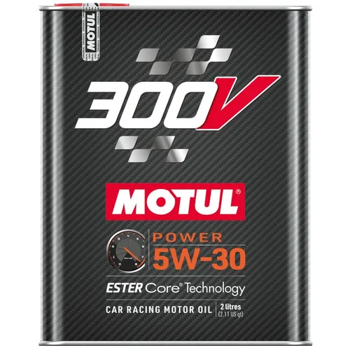 Motoröl MOTUL 300V Power 5W30 2L - Hochleistungs-Motoröl für Sportwagen und leistungsstarke Fahrzeuge, optimiert für maximale Leistung und Schutz bei hohen Temperaturen, perfekt für Motorsport-Enthusiasten.