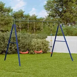vidaXL Schaukel-Set mit Schaukelsitzen und Kletterschaukel - Gestalte deinen Garten zum Spielparadies! Dieses robuste Schaukel-Set bietet zwei Schaukelsitze und eine Kletterschaukel, ideal für Kinder von 3-10 Jahren. Perfekt für Spiel, Bewegung und Spaß im Freien.