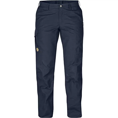 Fjällräven Karla Pro Hose - Damen - Blau (navy blue) - Größe M - Wasser- und windabweisende Wanderhose mit technischem Schnitt, vorgeformten Beinen und mehreren praktischen Taschen für maximale Bewegungsfreiheit und Funktionalität.