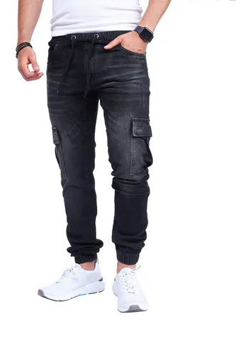 Styleko Cargohose 8003 Herren Cargohose Cargo Jeans Hose für Männer Jungen Regular Denim
