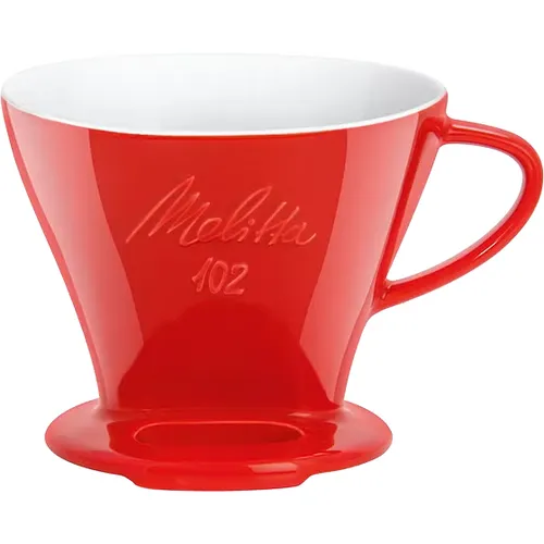 Melitta Porzellan-Kaffeefilter 102 in rot von Melitta
