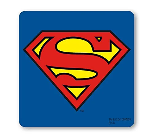 Logoshirt® DC Comics Superman Logo Untersetzer | Kork | 10x10cm