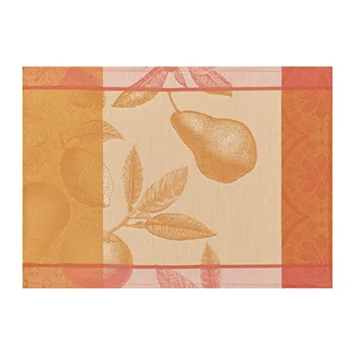 Le Jacquard Francais 27414 (2er Set) Beschichtete Tischset Arrière-pays Melon 50X36 cm Baumwolle