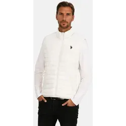 U.S. Polo Assn. Herren Weste P025 Weiss-Navy in weiß von U.S. Polo Assn.