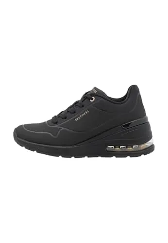 Skechers Damen Million Air Sneakers, Schwarz, 41 EU - Damen-Sneaker mit atmungsaktivem Obermaterial für ultimativen Komfort und trendigen Look.