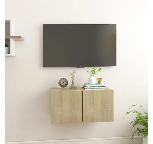 furnicato TV-Schrank Sonoma-Eiche 60x30x30 cm
