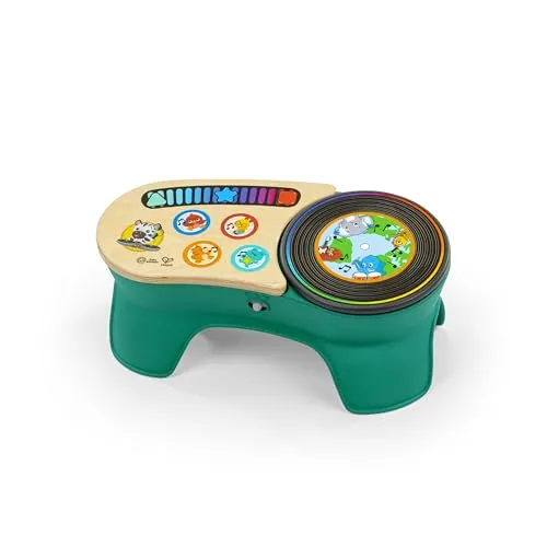 Baby Einstein, Hape DJ Discovery Musikspielzeug Plattenspieler – Baby Plattenspieler Über 50 Klänge & Melodien, Reagiert Auf Leichteste Berührung, Ab 6 Monaten