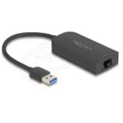 Delock USB 3.0 Netzwerkadapter 2.5GBase-T - Kabeladapter für schnelle Netzwerkverbindungen, unterstützt bis zu 2.5 Gbps für optimale Leistung und hohe Datenübertragung.