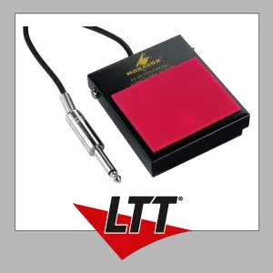 Monacor FS-60 Fußtaster - Robuster Fußschalter für Musiker - Gitarren- & Bass-Zubehör mit robuster, bühnengerechter Ausführung und 3-m-Anschlusskabel für vielseitige Anwendungen.