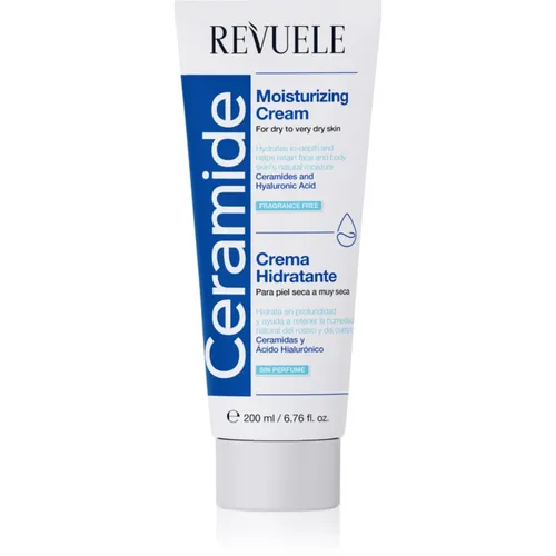 Revuele Ceramide Moisturizing Cream feuchtigkeitsspendende Creme für Gesicht und Körper für trockene und sehr trockene Haut 200 ml
