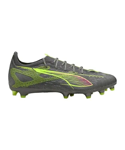 PUMA Fußballschuh ULTRA 5 PRO FG/AG grau 45 - Innovativer Fußballschuh für feste Böden und Kunstrasen mit PWRTAPE Support für Stabilität und SPEEDSYSTEM Laufsohle für blitzschnelle Beschleunigung.