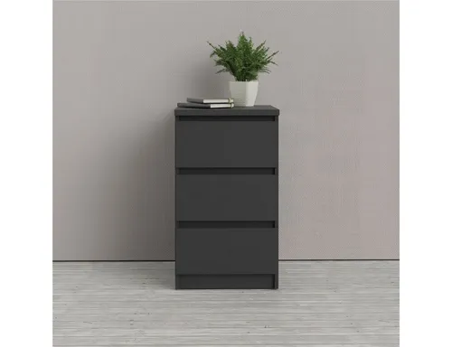 INOSIGN Kommode Naia, Elegantes Sideboard mit 3 Schubladen in Schwarz