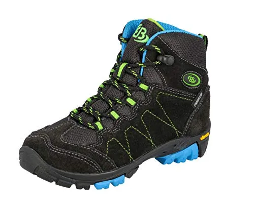 BRÜTTING Outdoorstiefel Bergen High – Gr. 32, grau - Wasserdichte Wanderschuhe aus Veloursleder mit atmungsaktiver Comfortex-Membrane und rutschfester Vibram-Sohle, ideal für Abenteuer in der Natur.