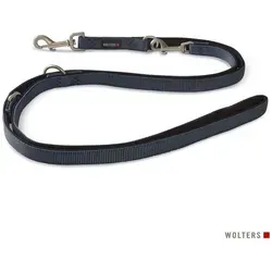 Wolters Hundeleine Professional Comfort Führleine grau|schwarz Gr.L - Hochwertige Hundeleine für das Hundetraining, 2 cm breit und 200 g leicht, bietet optimalen Komfort und Sicherheit für Hunde und Halter.